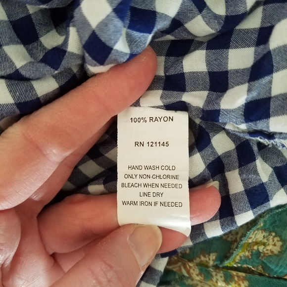 Paradigma blue gingham shirt - Picture 7 of 7